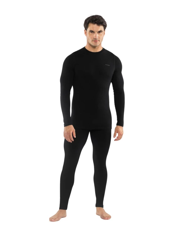 Bielizna termoaktywna męska VIKING Meriboo Man Set Merino black