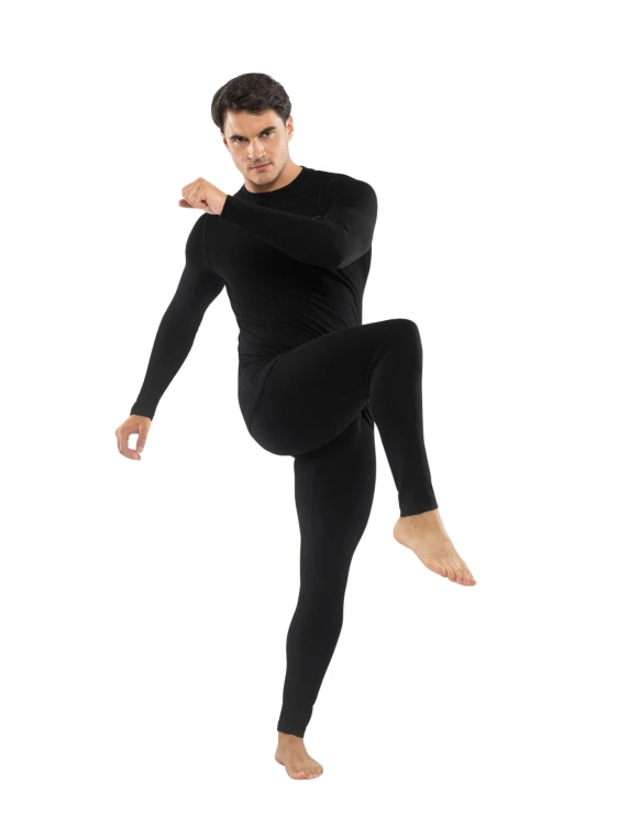 Bielizna termoaktywna męska VIKING Meriboo Man Set Merino black