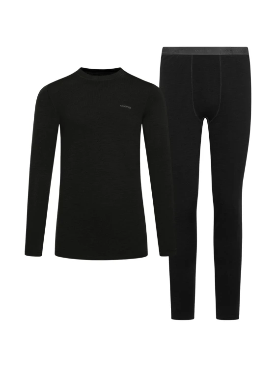 Bielizna termoaktywna męska VIKING Meriboo Man Set Merino black