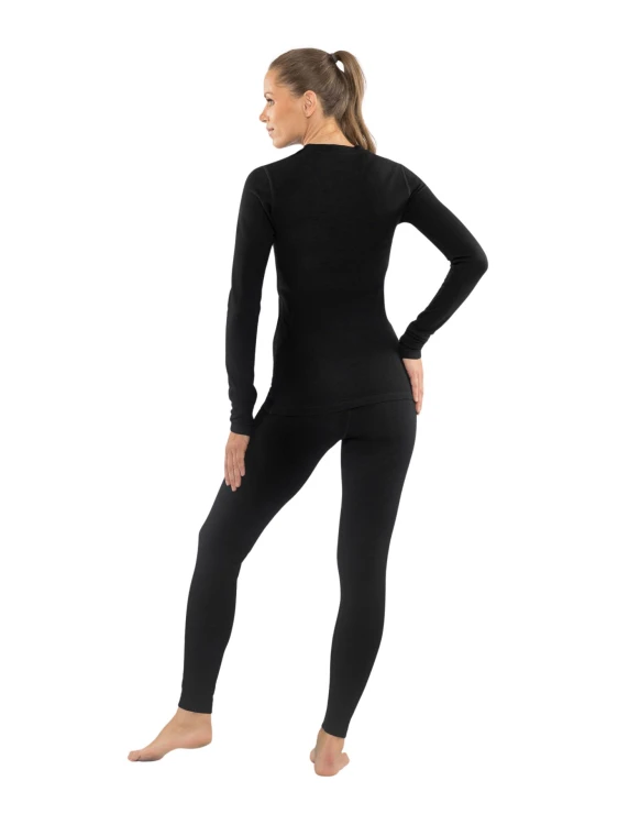 Bielizna termoaktywna damska VIKING Meriboo Lady Set Merino black