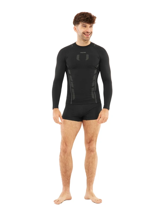 Bielizna męska termoaktywna VIKING Eiger 2.0 Set Bamboo black-grey