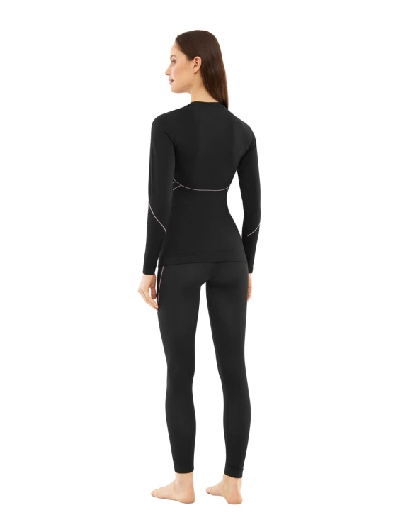 Bielizna damska VIKING Etna 2.0 Lady Set Bamboo black/violet