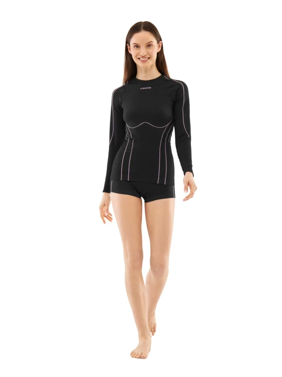 Bielizna damska VIKING Etna 2.0 Lady Set Bamboo black/violet