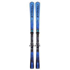 Narty Stockli Laser SL + SRT Carbon D20 + SRT 12 blue/black