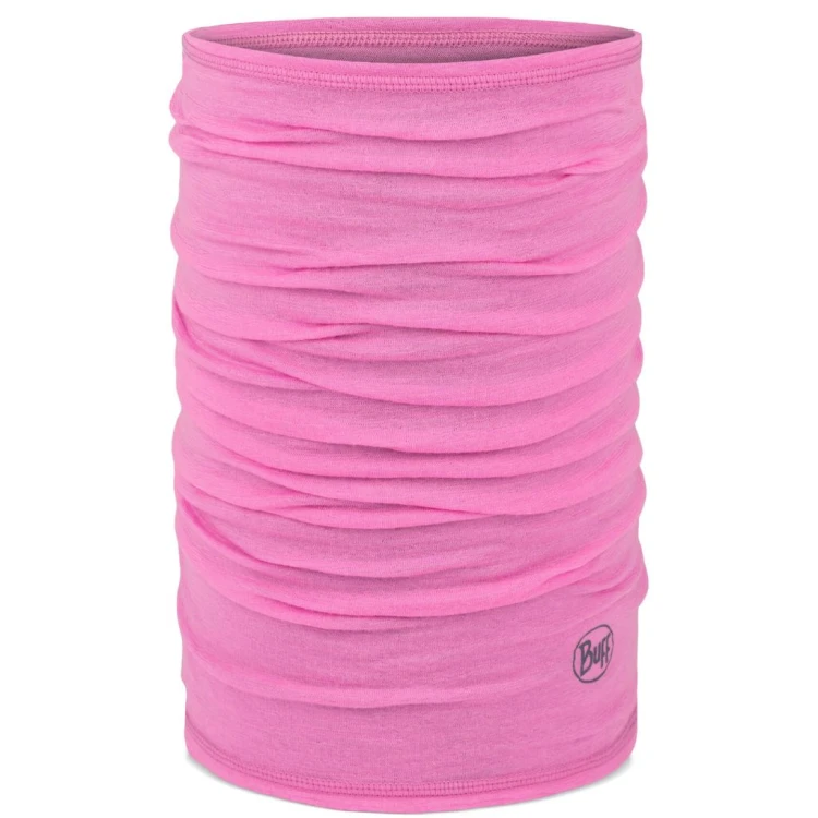 Komin wielofunkcyjny Buff Merino Lightweight solid fluor fuchsia