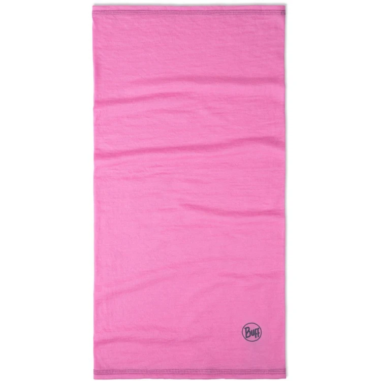Komin wielofunkcyjny Buff Merino Lightweight solid fluor fuchsia