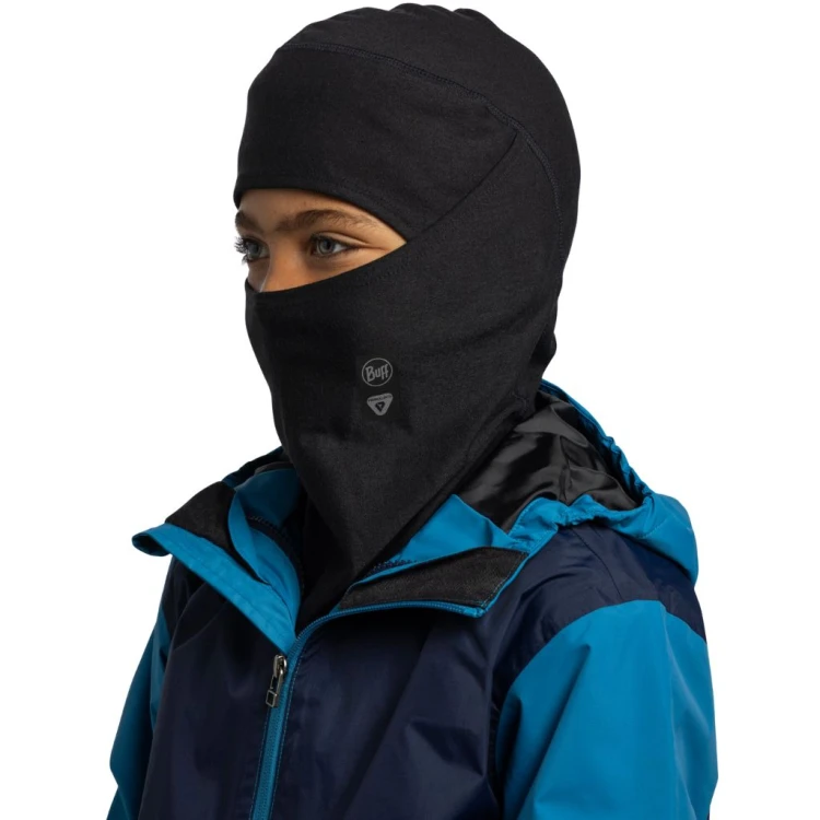 Kominiarka dziecięca Buff Thermonet Hinged solid black