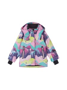 Kurtka narciarska dziecięca Reima Kiiruna grey pink