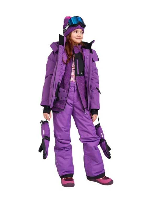 Kurtka narciarska dziecięca Reima Perille plum purple
