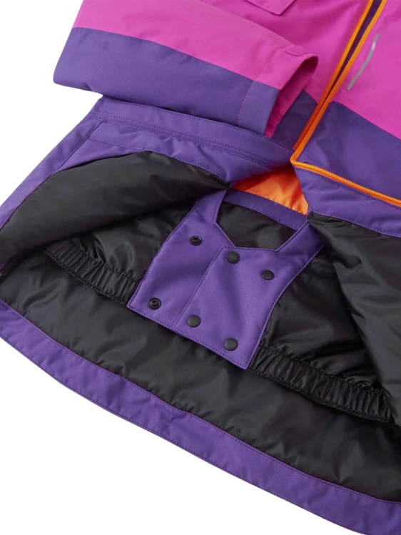 Kurtka narciarska dziecięca Reima Kaaranka plum purple
