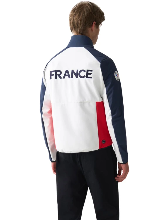 Kurtka narciarska męska Colmar Replica Softshell Jacket White Navy Bright Red