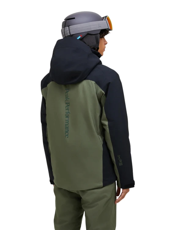 Kurtka narciarska męska Peak Performance Maroon Blocked HIPE 2L Insulated Shell pine needle/black
