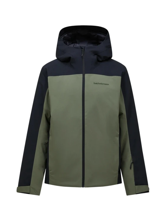 Kurtka narciarska męska Peak Performance Maroon Blocked HIPE 2L Insulated Shell pine needle/black