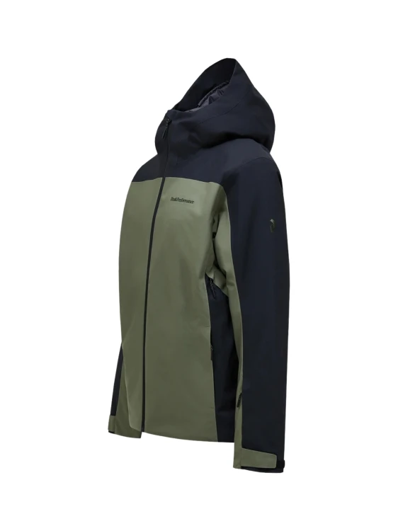 Kurtka narciarska męska Peak Performance Maroon Blocked HIPE 2L Insulated Shell pine needle/black