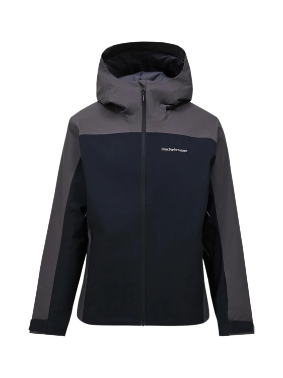 Kurtka narciarska męska Peak Performance Maroon Blocked HIPE 2L Insulated Shell black/motion grey