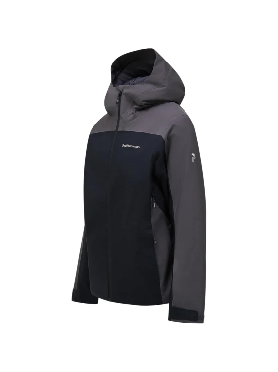 Kurtka narciarska męska Peak Performance Maroon Blocked HIPE 2L Insulated Shell black/motion grey