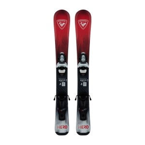 Narty Rossignol Hero Kid Pre-Drilled +Team 4 GW B76 Black