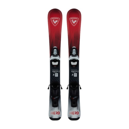 Narty Rossignol Hero Kid Pre-Drilled +Team 4 GW B76 Black