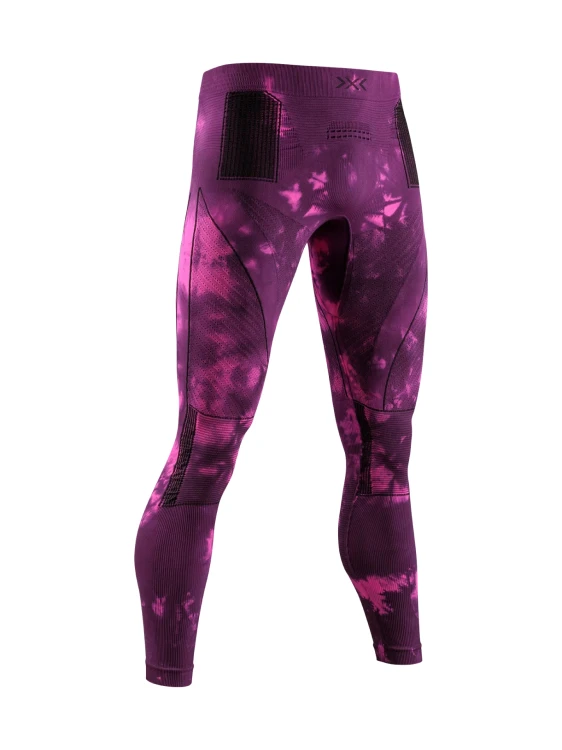 Legginsy termoaktywne X-bionic Energy Accumulator Wild Tiedye X Black/Flueo Pink