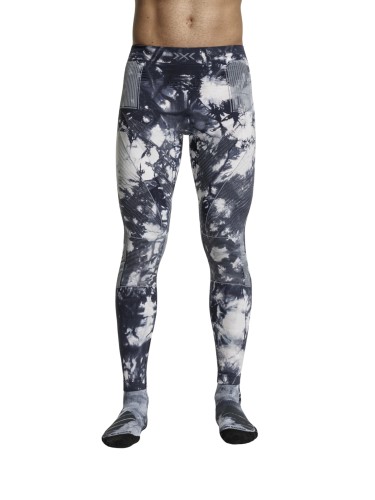 Legginsy termoaktywne X-bionic Energy Accumulator Wild Tiedye X Black/X White