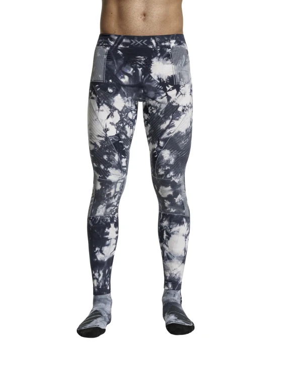Legginsy termoaktywne X-bionic Energy Accumulator Wild Tiedye X Black/X White