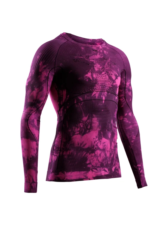 Koszulka termoaktywna X-bionic Energy Accumulator Wild LS Tiedye X Black/Flueo Pink