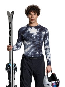 Koszulka termoaktywna X-bionic Energy Accumulator Wild LS Tiedye X Black/X White