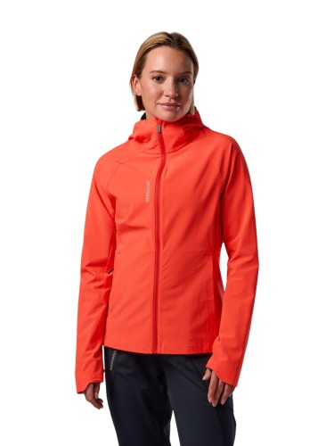 Kurtka damska Rossignol Venon Wind Hoodie Neon Red