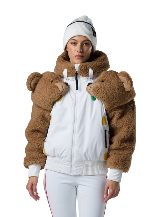 Kurtka narciarska damska Rossignol JCC Teddy White