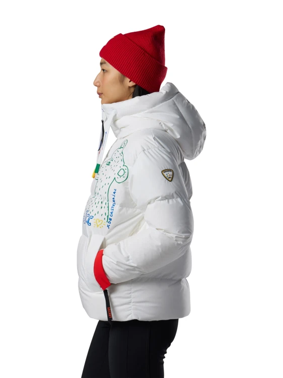 Kurtka narciarska damska Rossignol JCC All Snow Down White