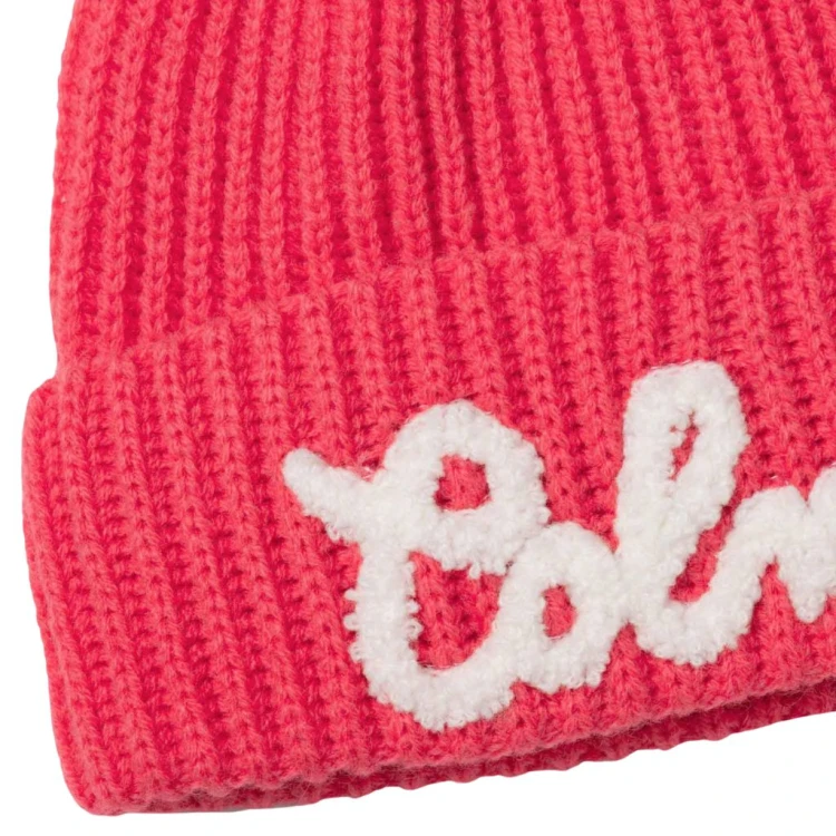 Czapka damska Colmar Rib-Knit Logo Disco Pink-White