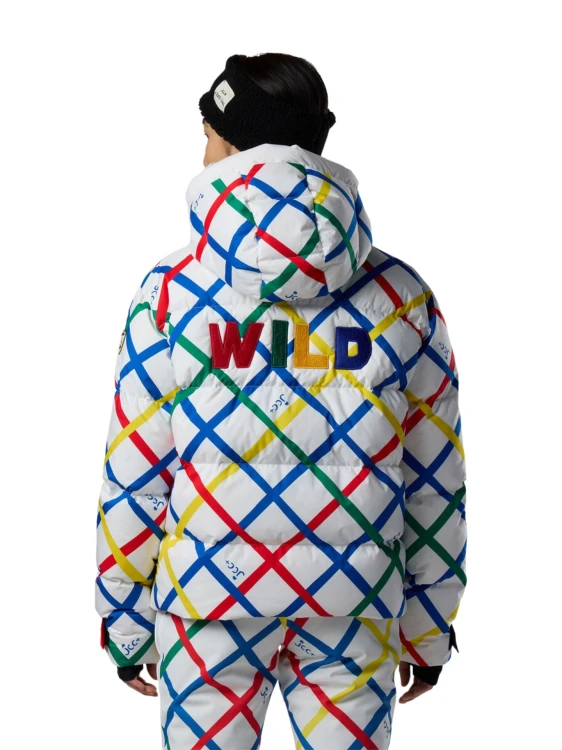 Kurtka narciarska damska Rossignol JCC All Snow Down Multicolor Print