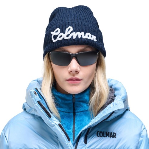 Czapka damska Colmar Rib-Knit Logo Midnight Blue