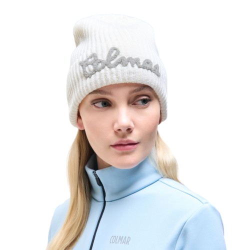 Czapka damska Colmar Rib-Knit Logo White