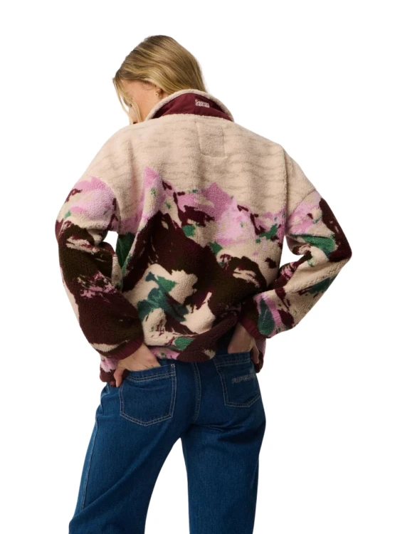 Bluza damska Rip Curl Search Series Bonded Zip Through Polar Fleece dark plum