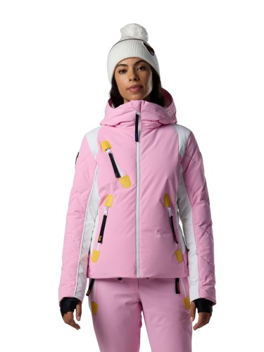 Kurtka narciarska damska Rossignol JCC Valdiz Down New Pink