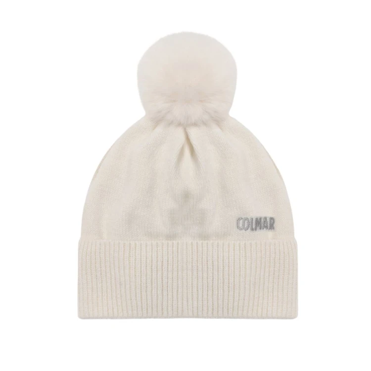 Czapka damska Colmar Fleece-Lined Pom-Pom White