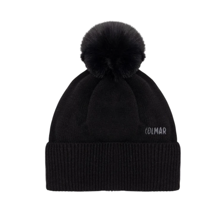 Czapka damska Colmar Fleece-Lined Pom-Pom Black