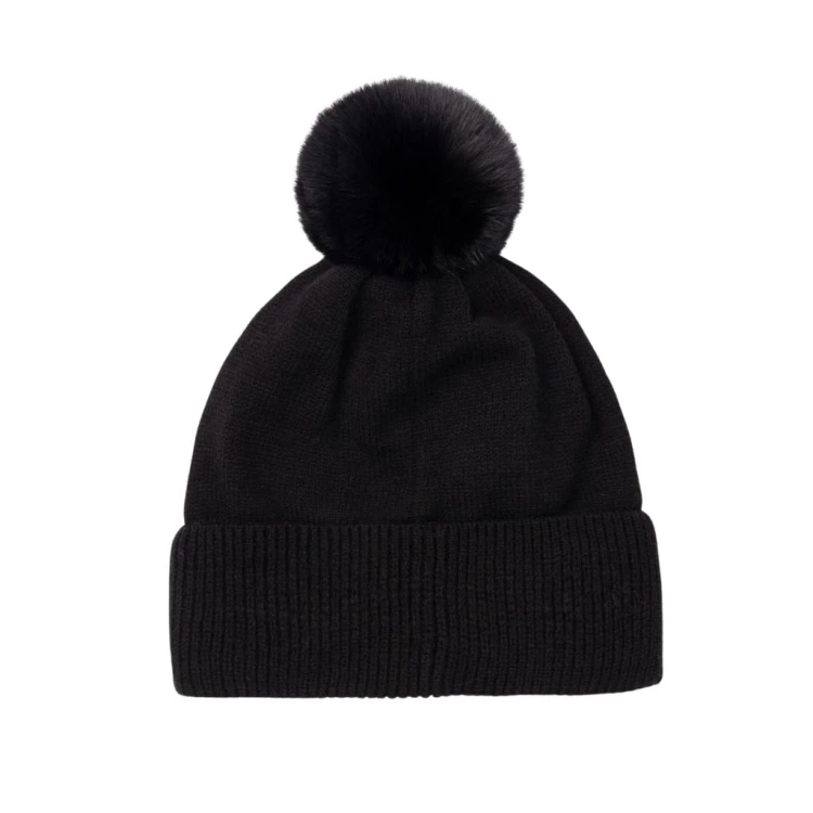 Czapka damska Colmar Fleece-Lined Pom-Pom Black