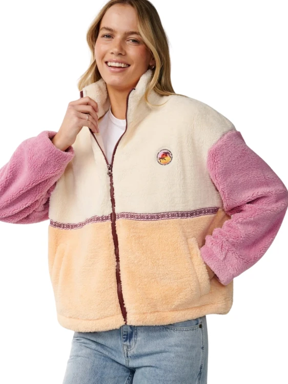 Bluza damska Rip Curl Surf Revival Heritage Zip Through Polar Fleece shell