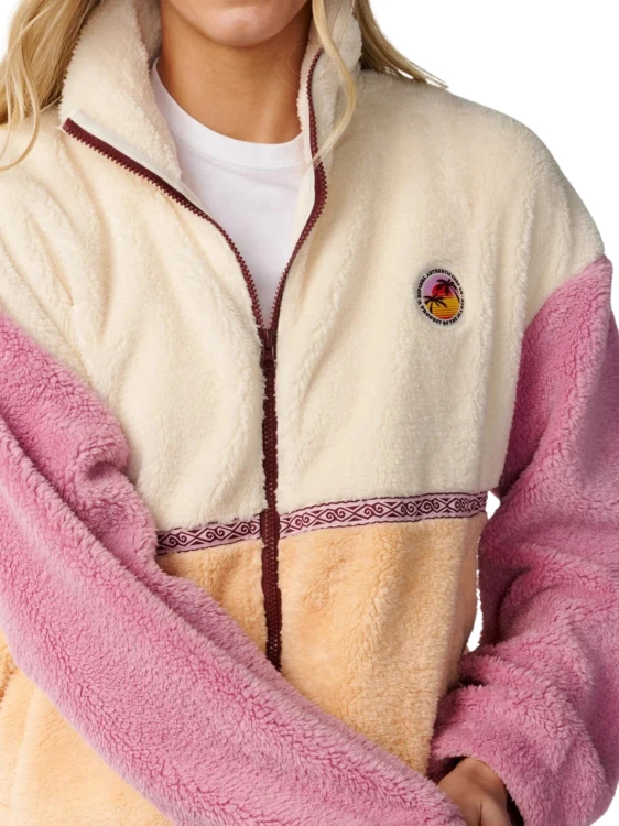 Bluza damska Rip Curl Surf Revival Heritage Zip Through Polar Fleece shell