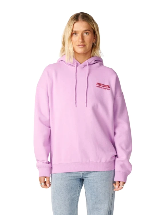 Bluza damska Rip Curl Surf Puff Heritage Hood bright lilac