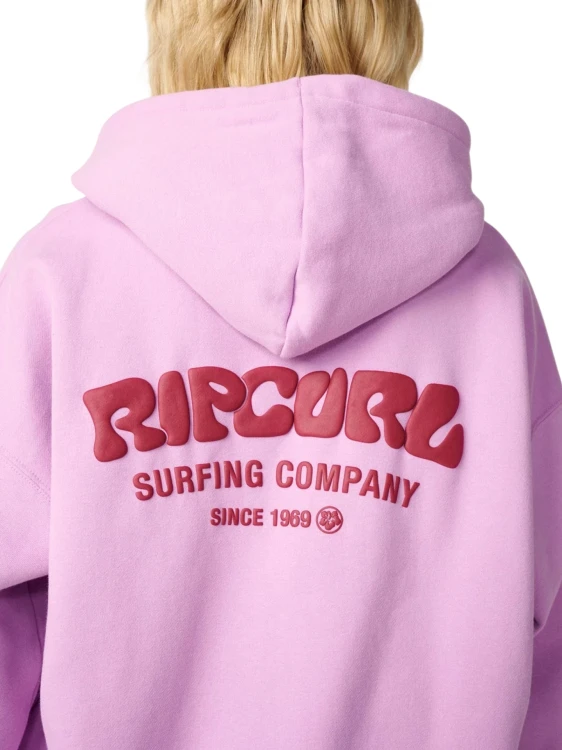 Bluza damska Rip Curl Surf Puff Heritage Hood bright lilac