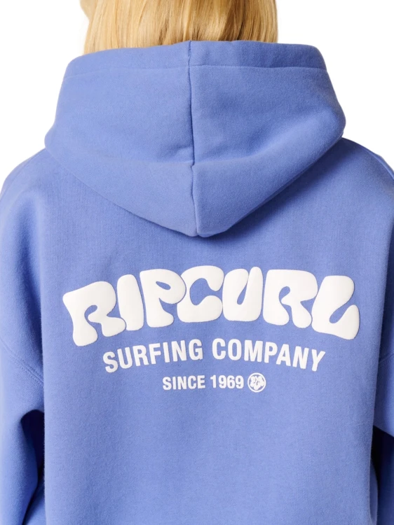 Bluza damska Rip Curl Surf Puff Heritage Hood mid blue