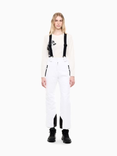Spodnie narciarskie damskie EA7 Emporio Armani Protectum7 White