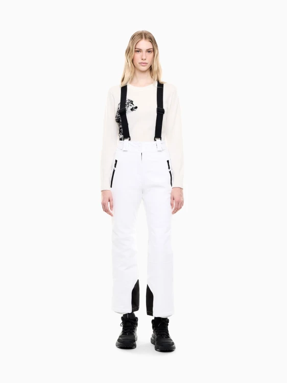 Spodnie narciarskie damskie EA7 Emporio Armani Protectum7 White