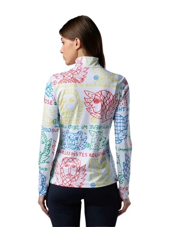 Bluza narciarska damska Rossignol JCC Quarter Zip First Layer Angels Ligh