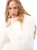 Kurtka narciarska damska EA7 Emporio Armani Faux-Fur-Effect White