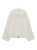 Kurtka narciarska damska EA7 Emporio Armani Faux-Fur-Effect White