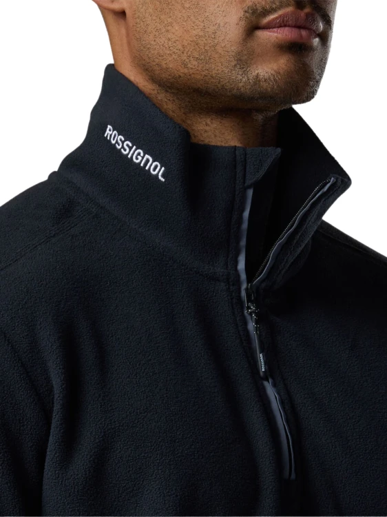 Bluza męska Rossignol Quarter Zip Polar Fleece Black